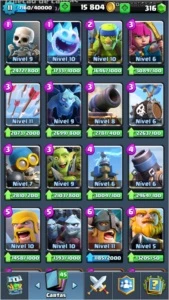 Conta Clash Royale- lvl11 - Arena 12:4150 - 13 Lendárias