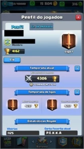 Conta Clash Royale- lvl11 - Arena 12:4150 - 13 Lendárias