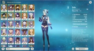 Conta com YOIMIYA+3 personagens 4 estrelas aleatórios - Genshin Impact