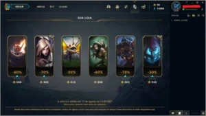 Conta Platina II com essência para trocar de nick - League of Legends LOL