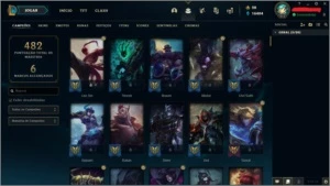 Conta Platina II com essência para trocar de nick - League of Legends LOL