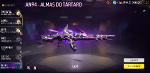 CONTA com 120 roupas e arma evolutiva