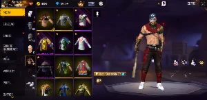 CONTA com 120 roupas e arma evolutiva - Free Fire