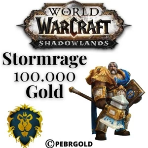 100.000 Ouro Gold Stormrage Shadowlands wow - Blizzard