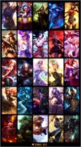CONTA LOL: COM 25 SKINS - 69 CHAMPIONS - BORDA GOLD - League of Legends
