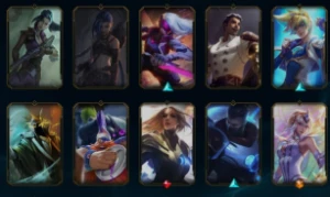 Conta platina, 52 skins, 125 champs, 2859EA, 103RP, nvl 244, - League of Legends LOL