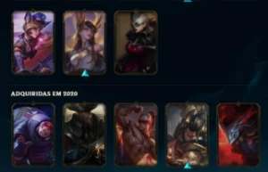 Conta platina, 52 skins, 125 champs, 2859EA, 103RP, nvl 244, - League of Legends LOL