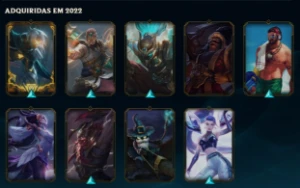 Conta platina, 52 skins, 125 champs, 2859EA, 103RP, nvl 244, - League of Legends LOL