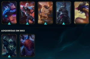 Conta platina, 52 skins, 125 champs, 2859EA, 103RP, nvl 244, - League of Legends LOL