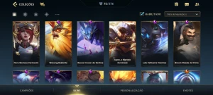 Conta Wild rift Mestre com quase todos os passes e Guilda. - League of Legends: Wild Rift LOL WR