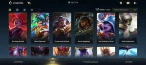 Conta Wild rift Mestre com quase todos os passes e Guilda. - League of Legends: Wild Rift LOL WR