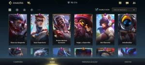 Conta Wild rift Mestre com quase todos os passes e Guilda. - League of Legends: Wild Rift LOL WR