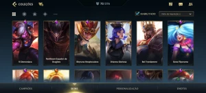 Conta Wild rift Mestre com quase todos os passes e Guilda. - League of Legends: Wild Rift LOL WR