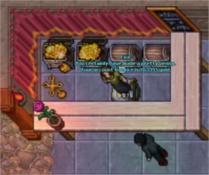 EK 57, 800k bank, 250 tibia coins e TODOS itens de Natal