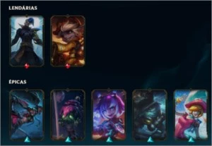 Conta 24 skins baratinha - League of Legends LOL