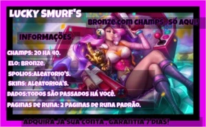 CONTAS LEVEL 30 ELO BRONZE. - League of Legends LOL