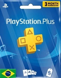 3 Meses - Cartão Presente PlayStation Plus (BR) - Gift Cards