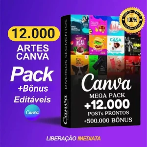 🎉 12 Mil Posts Prontos No Canva 🎉 📢 100% Editáveis - Outros