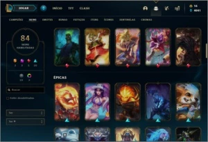 CONTA LEAGUE OF LEGENDS COM SKINS RARAS / PASSE TFT COMPLETO LOL