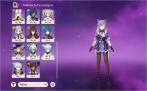 Conta Genshin Impact AR 51 com personagens 5 estrelas!