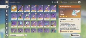 Conta Genshin Impact AR 51 com personagens 5 estrelas!