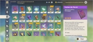 Conta Genshin Impact AR 51 com personagens 5 estrelas!