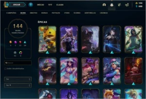 Conta lol criada em 2019 gold 4 - League of Legends
