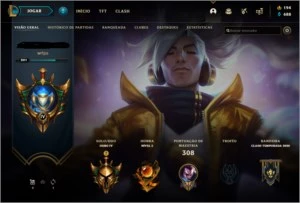 Conta lol criada em 2019 gold 4 - League of Legends