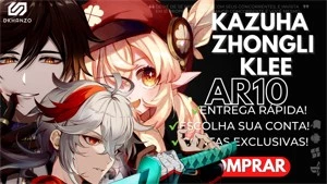 ✨Genshin Impact conta Kazuha +zhongli+Klee  AR10✨