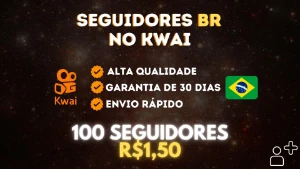 ✨SEGUIDORES BRASILEIROS NO KWAI 1K POR R$15,00 - Redes Sociais