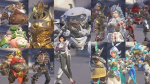 (Pc) Conta Overwatch,2 Collab Skin, 12 Shop Skins, 52+ Skins