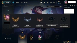 Conta League  of Legends GOLD 4 - League of Legends LOL