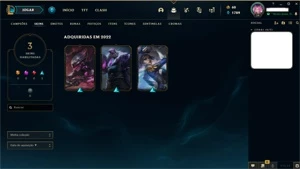 Conta League  of Legends GOLD 4 - League of Legends LOL