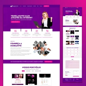 Template Site Portfólio Agência - wordpress + Elementor