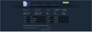 Conta Steam com R$550,00 de valor por apenas R$160,00