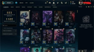 Conta Platina com 385 Skins - League of Legends LOL