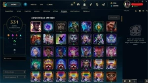 Conta Platina com 385 Skins - League of Legends LOL