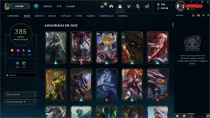 Conta Platina com 385 Skins - League of Legends LOL
