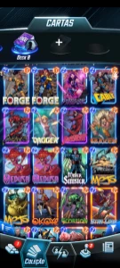 Conto Marvel Snap|CL 1164|140 cartas|10 Variantes - Jogos (Mídia Digital)