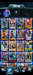 Conto Marvel Snap|CL 1164|140 cartas|10 Variantes - Jogos (Mídia Digital)