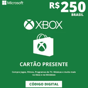 Gift Card 250 Reais Xbox - Gift Cards