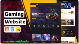 Gaming Website Templete 2023 - Digital Services