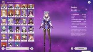 CONTA GENSHIN IMPACT / AR-51 / PITY-39 / DIVERSOS 5 STARS