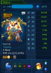 Conta 3 Sss+ Set Ht Ct Box Acc Ladmo Omega - Digimon Masters - Digimon Masters Online