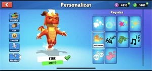 Conta de Stumble guys com 5000 coroas e quase tudo do jogo