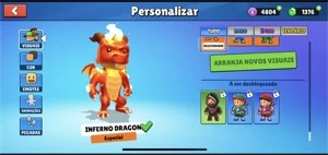 Conta de Stumble guys com 5000 coroas e quase tudo do jogo