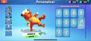 Conta de Stumble guys com 5000 coroas e quase tudo do jogo