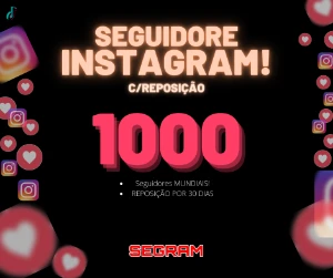 [Promoção] 1K Seguidores Instagram por apenas R$ 9,90 - Redes Sociais