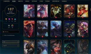 Conta season 5, Diamante 2, passe de batalha ativo - League of Legends LOL