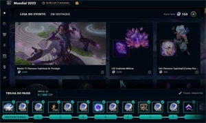 Conta season 5, Diamante 2, passe de batalha ativo - League of Legends LOL